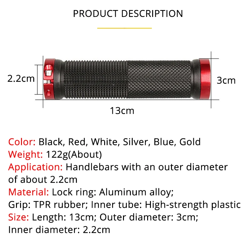 الجبلية دراجة مقبض مقود دراجة  - مراجعة Mtb Grip Lock On وسعره