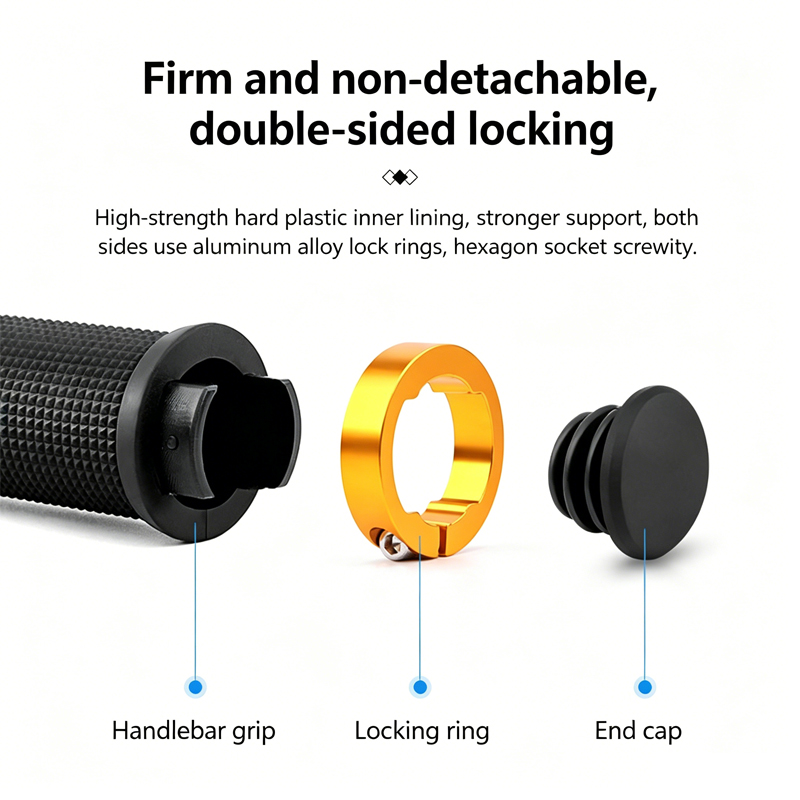 قطعتان من مقابض الدراجات الهوا - مراجعة Mtb Grip Lock On وسعره
