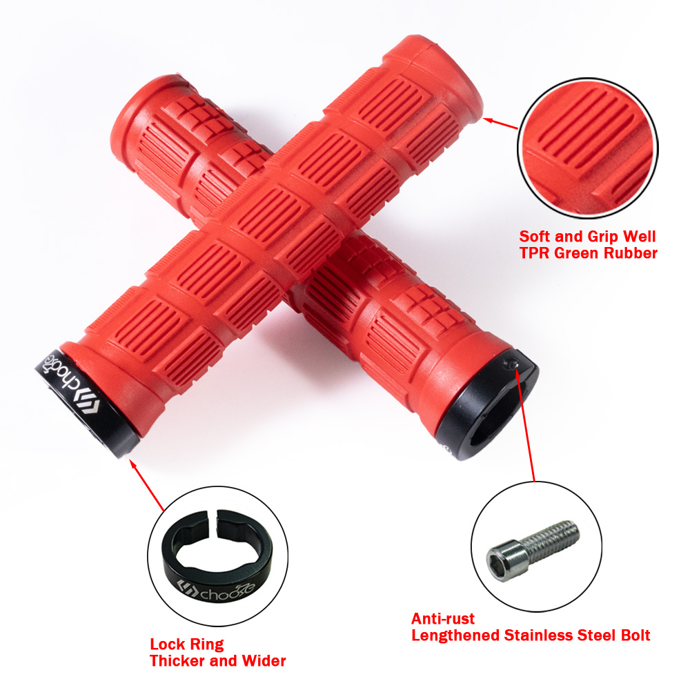 مقابض مقود دراجة هوائية جبلية  - مراجعة Mtb Grip Lock On وسعره