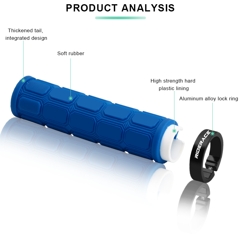 غطاء مقود دراجة RIDERACE مطاطي - مراجعة Mtb Grip Lock On وسعره